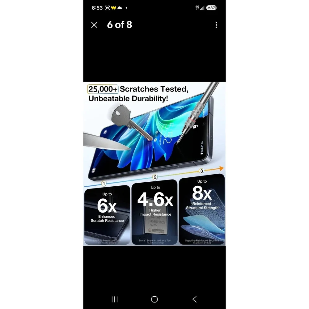 UltraGlass 2 Pack Privacy Screen Protector for Samsung Galaxy S26 6.9